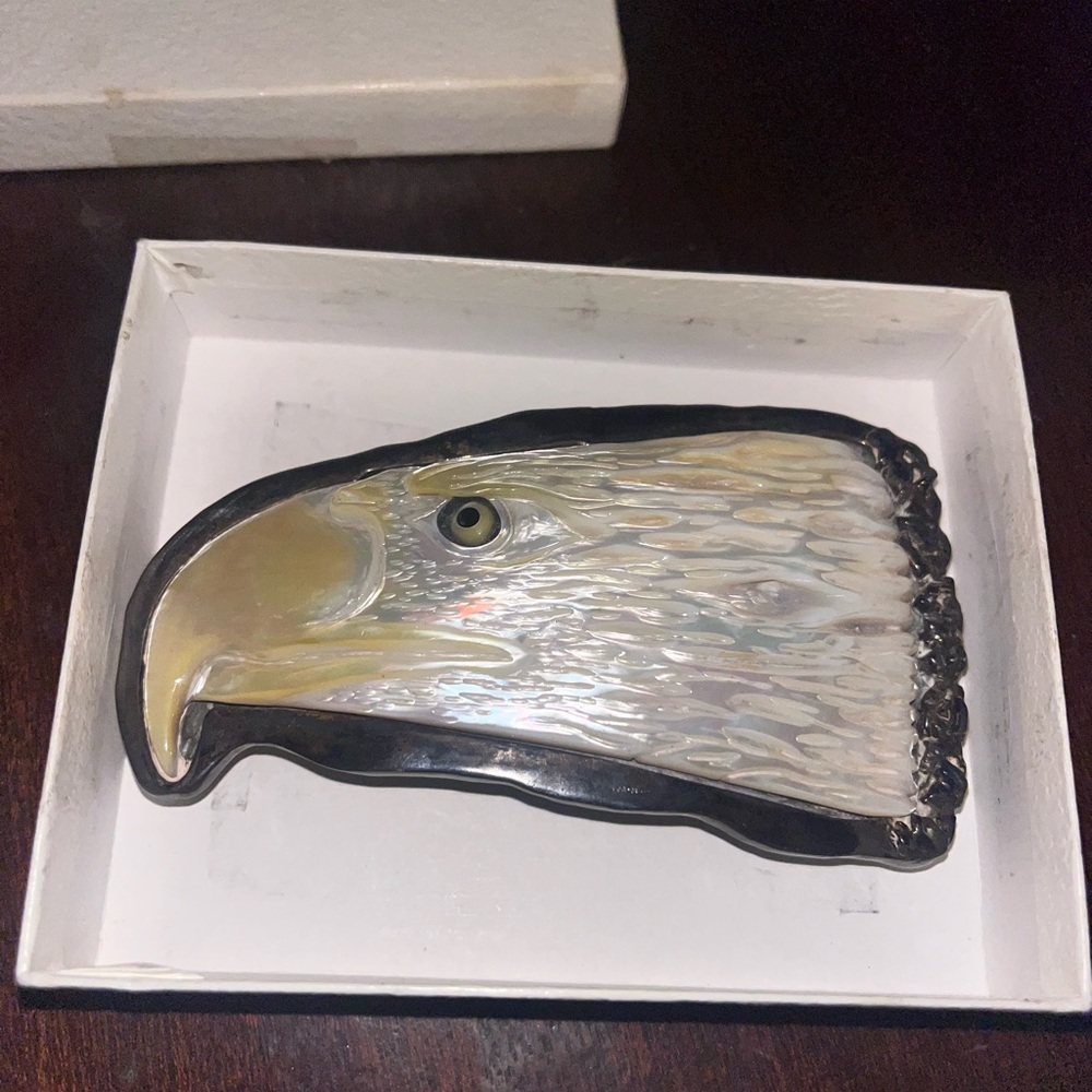 John Winston Silver Eagle Head Buckle